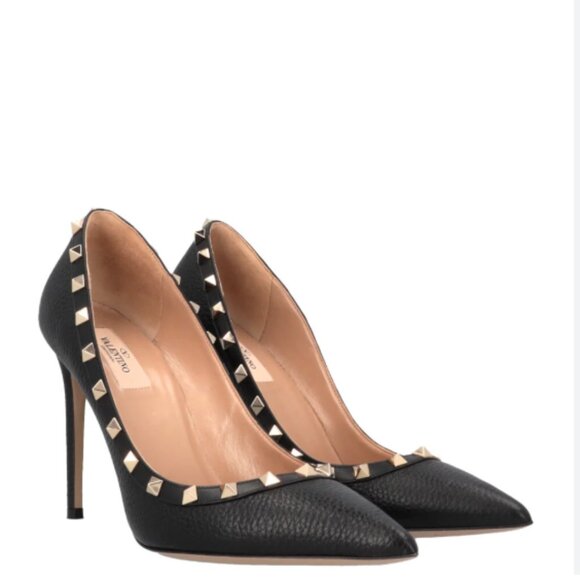 Valentino Garavani Rockstud Heels Black - Picture 1 of 6